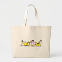 Football Green and Gold Tote Bags