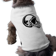 football helmet logo dog t shirt