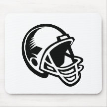 Football helmet logos mouse mat