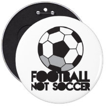 FOOTBALL not soccer! ball shirt Button