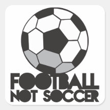 FOOTBALL not soccer! ball shirt Sticker