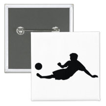 Football Soccer Pinback Button