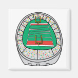 football stadium graphic refrigerator magnet