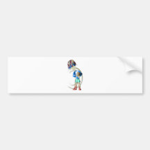Footballer Digital Art Bumper Stickers