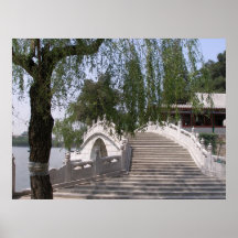 Footbridge at West Lake Poster