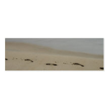 Footprints in the sand Bookmark Business Cards