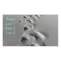 Footprints in the sand business cards