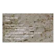 Footprints in the sand business cards