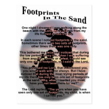 Footprints in the Sand... Postcards