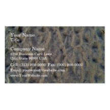 Footprints on sand texture business card