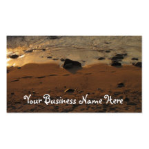 Footprints on the Beach Business Card Templates