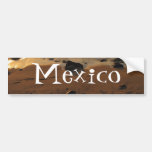 Footprints on the Beach; Mexico Souvenir Bumper Stickers