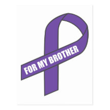 For My Brother (Purple Ribbon) Post Card