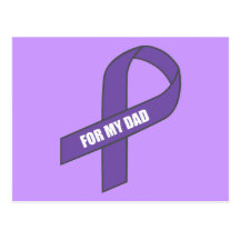 For My Dad (Purple Ribbon) Post Cards