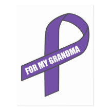 For My Grandma (Purple Ribbon) Postcards