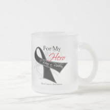 For My Hero I Wear a Ribbon Skin Cancer Mug
