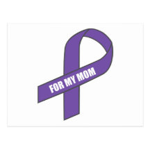 For My Mum (Purple Ribbon) Post Cards