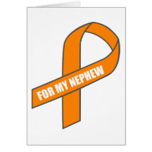 For My Nephew (Orange Ribbon) Card