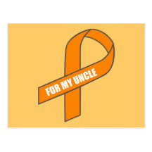 For My Uncle (Orange Ribbon) Post Cards