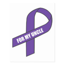 For My Uncle (Purple Ribbon) Post Card