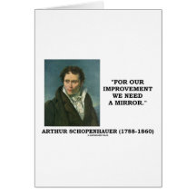 For Our Improvement We Need A Mirror Quote Greeting Cards