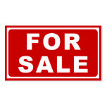 FOR SALE sign Business Card Template