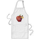 For Teacher Worm in Apple Customisable Name Aprons