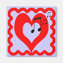 For the Love of Music Refrigerator Magnet