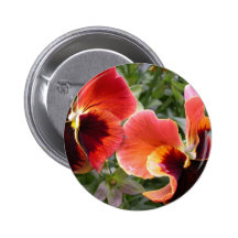 For the Love of Pansies Button
