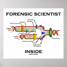 Forensic Scientist Inside (DNA Replication) Poster