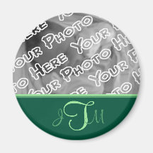 Forest Elegant Monogram Magnet