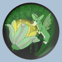Forest Magic Corgi Plate plates