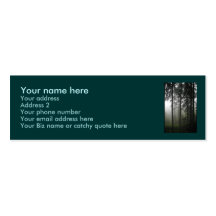 "FOREST MIST" Nature Profile cards Business Card Templates