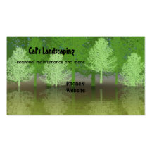 Forest of Trees Landscaping Design Business Card Template