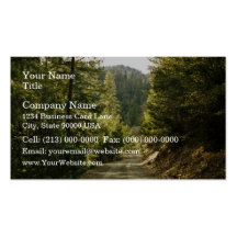 Forest Walking Path Business Card Template