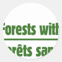Forests without Borders - Forêts sans frontières Sticker