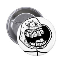 forever alone face pinback buttons