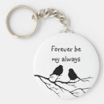 Forever be My Always with Little 'Birds Key Chain
