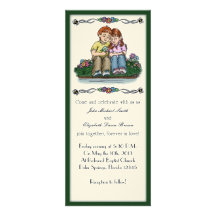Forever Love Invitation, Red Haired Couple