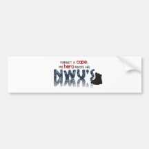 Forget a cape - my hero wears NWU's Bumper Sticker