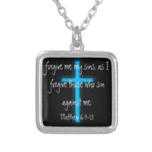 forgive me my sins Lord's prayer Necklace