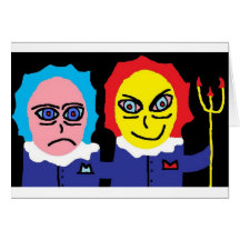 Fork Couple (2) Greeting Cards