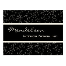 Formal Deco Business Professional Design Two Post Cards
