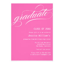 Formal Graduation Party Custom Announcements