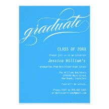 Formal Graduation Party Personalised Announcements