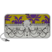 formal royale damask design PC speakers