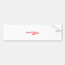 Fort Valley Georgia Classic Design Bumper Sticker