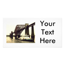 Forth Rail Bridge Personalized Photo Card