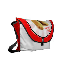 Fortune Cookie 'Luck' Bag (red) Courier Bag