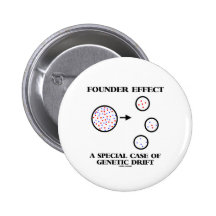 Founder Effect A Special Case Of Genetic Drift Pinback Button